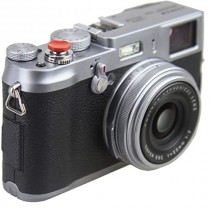 2 x botón de liberación del obturador de cámara cóncava para Fujifilm Leica Nikon Canon 