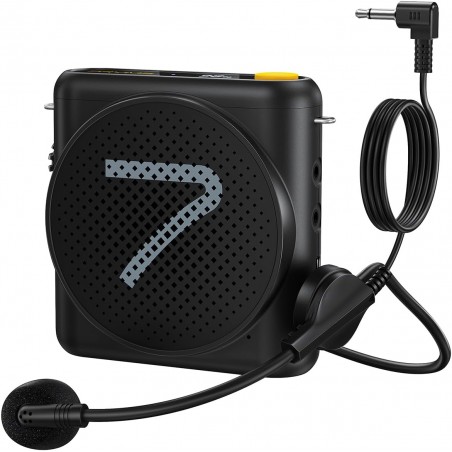 7RYMS WA1 (SE) Amplificador de voz portátil con micrófono de auriculares con cable