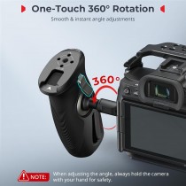 SmallRig 5194 Empuñadura lateral giratoria con tornillos 1/4"-20