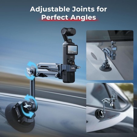 Soporte amortiguador SmallRig 5507 con ventosa electrónica para DJI Osmo Pocket 3