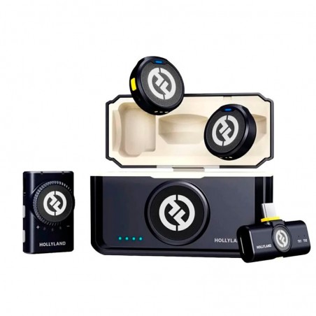 Hollyland Lark M2 Mini Combo Sistema Micrófono Inalámbrico