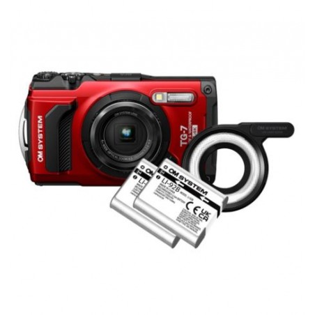 OM SYSTEM TG7 RED MICRO AVENTURA KIT PROMO