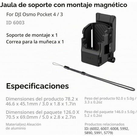 Smallrig 6003 Mount Support para DJI Osmo Pocket 3/4