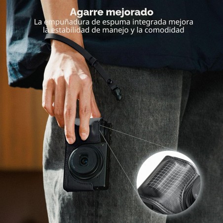 SmallRig 5676 – Funda de cuero con correa de muñeca para Ricoh GR III / GR IIIx / GR IV