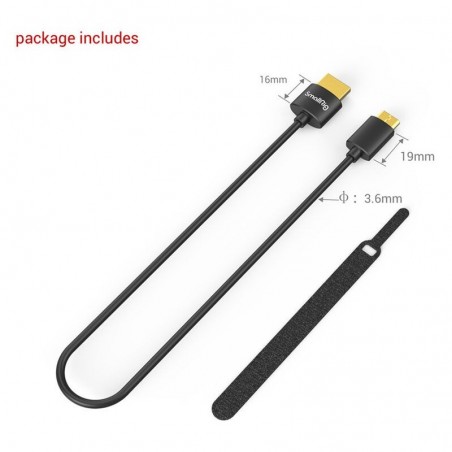 SmallRig 3040 Ultra Slim 4K HDMI Cable (C to A) 35cm