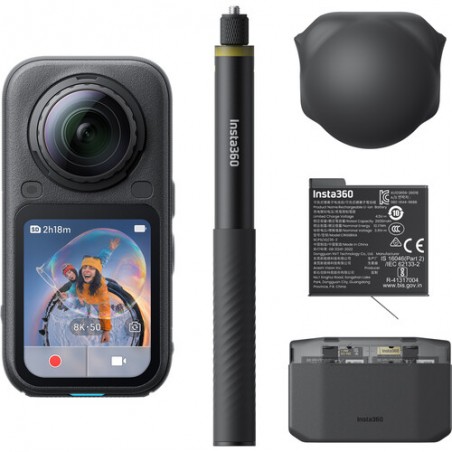 INSTA360 X6 ESSENTIALS BUNDLE MIDNIGHT BLACK